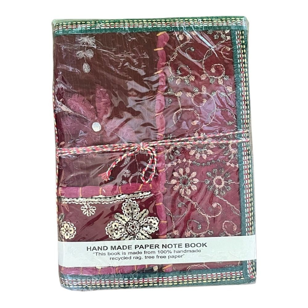 Handcrafted Sari Silk Journal · Tree-Free Paper · Zero Waste · Living Ritual